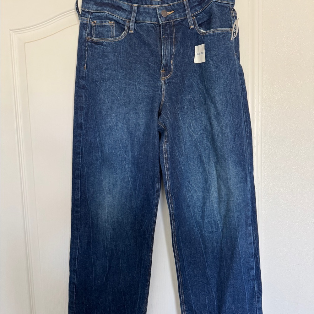 Old Navy Women’s High Rise Wide Leg Blue Jeans